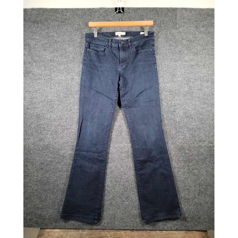Tory Burch Jeans Womens 27 (Fits 29) Bootcut Denim Logo Back Pockets Dark Wash